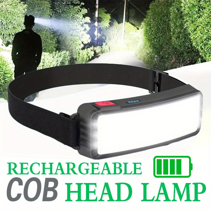 Fish Finder Battery - Puissante lampe frontale LED COB type-c